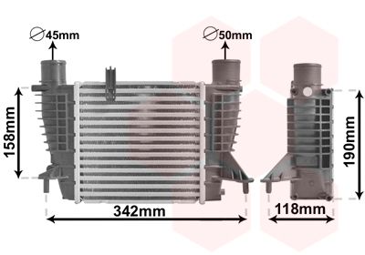 VAN WEZEL Kompressoriõhu radiaator 43004338